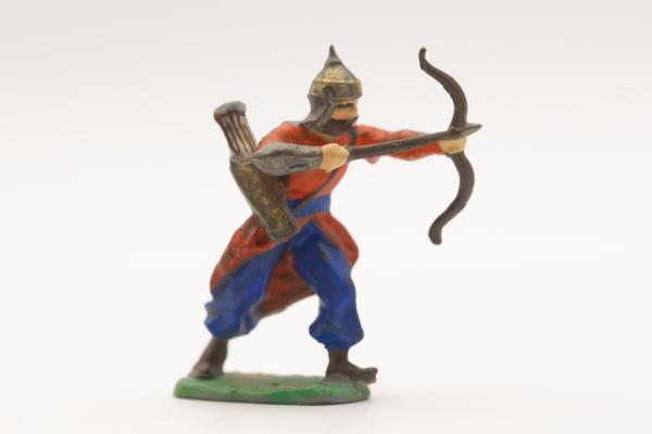 Turkish archer with iron helmet